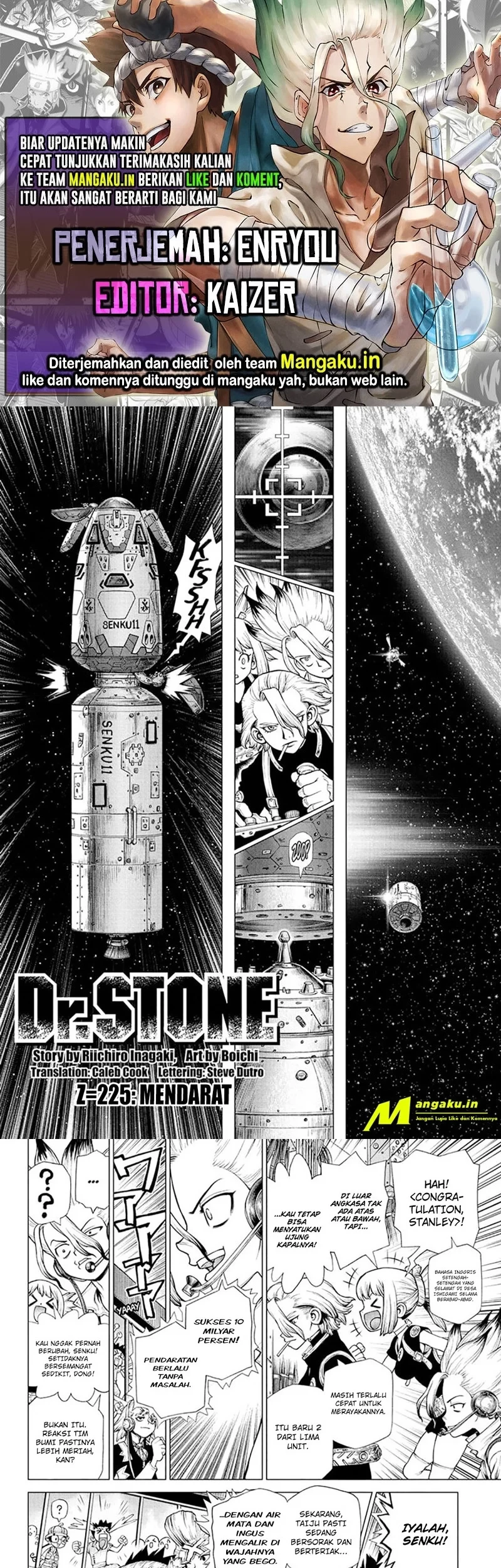 Komik Dr. Stone Chapter 225 gambar nomor 1