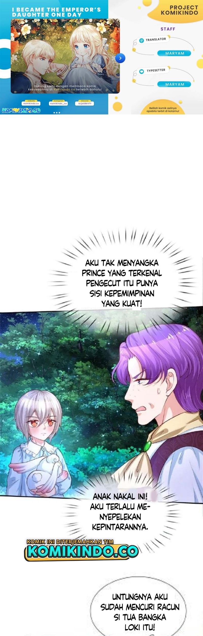 Komik I Became The Emperor’s Daughter One Day Chapter 113 gambar nomor 1