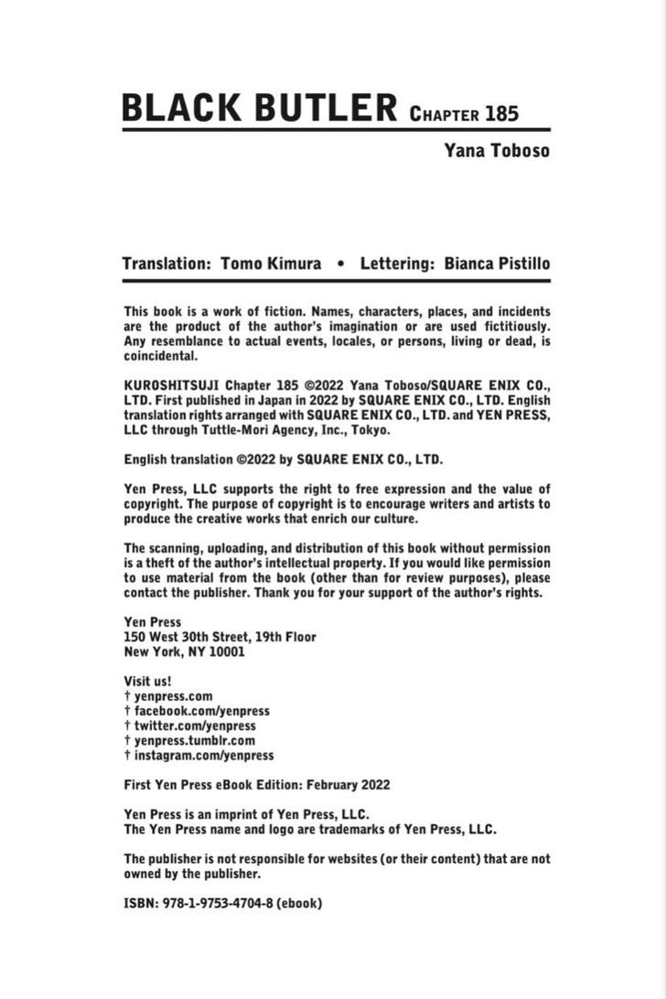 Kuroshitsuji Chapter 185 Gambar 16
