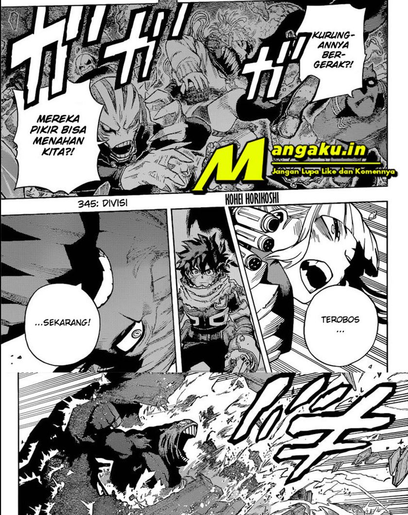 Manga Boku no Hero Academia Chapter 345 gambar nomor 2
