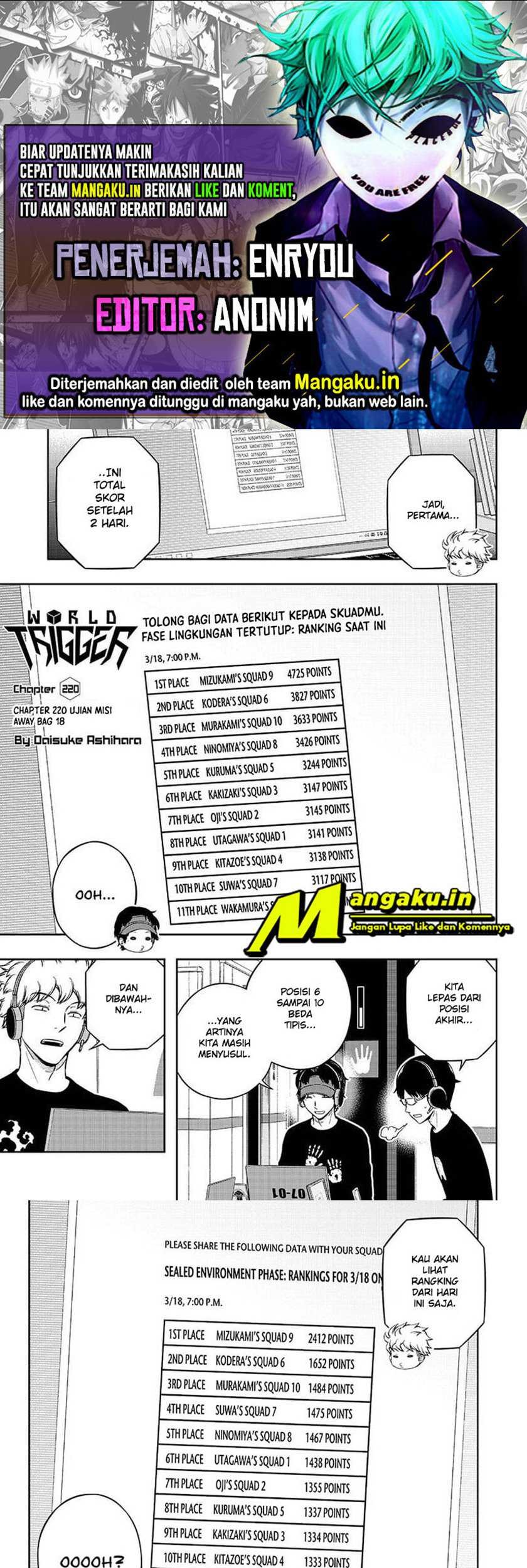 Komik World Trigger Chapter 220 gambar nomor 1