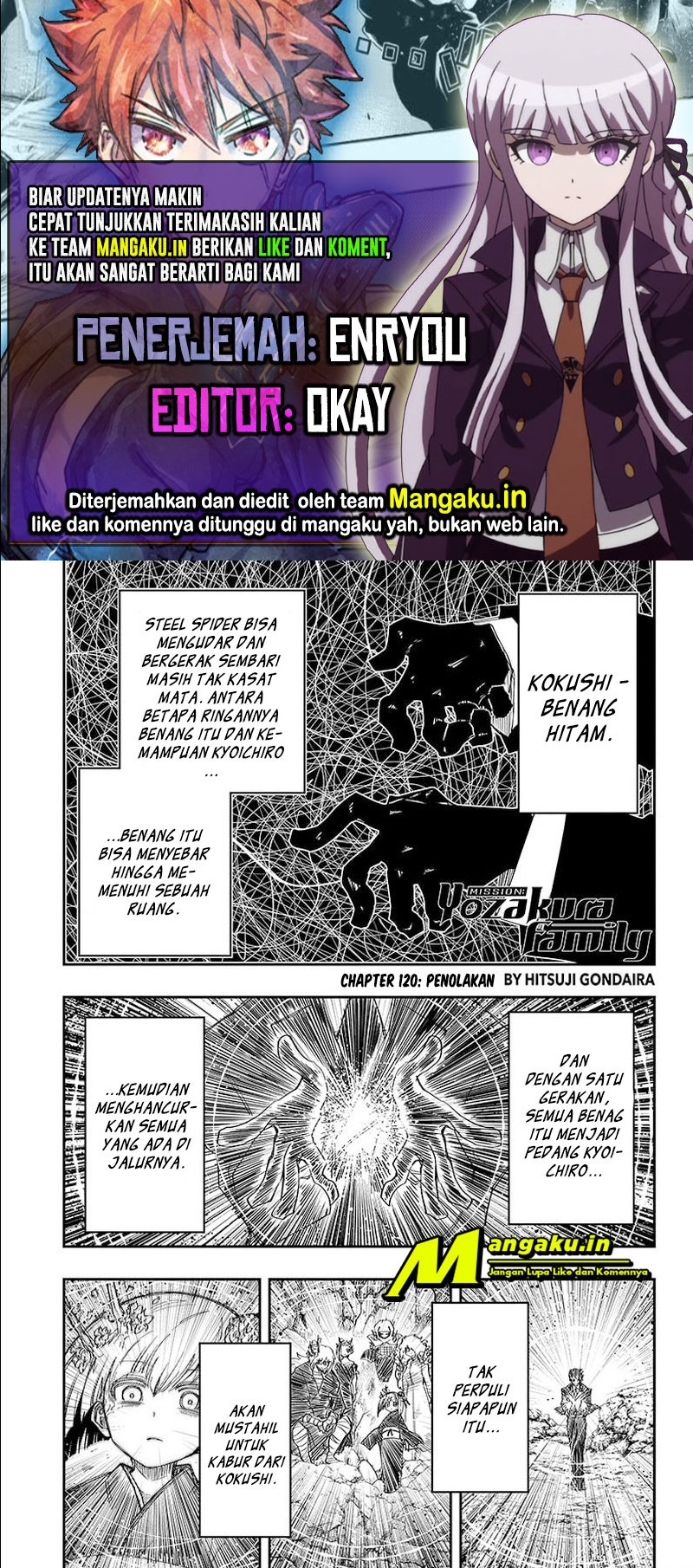 Komik Mission: Yozakura Family Chapter 120 gambar nomor 1