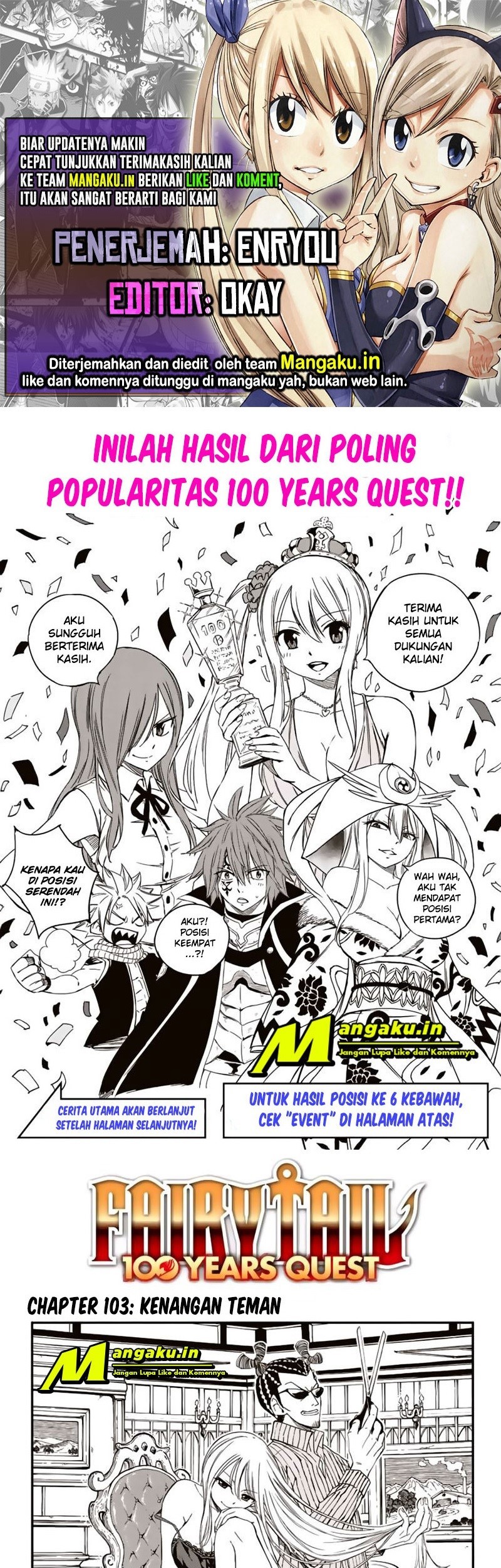 Komik Fairy Tail: 100 Years Quest Chapter 103 gambar nomor 1
