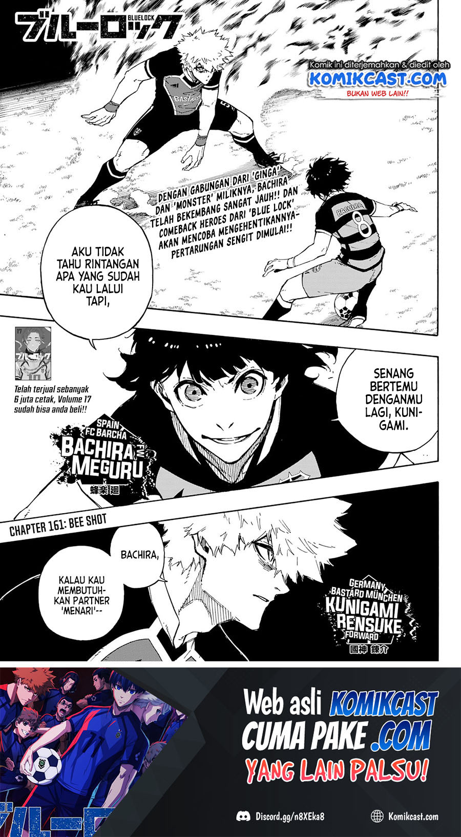 Manga Blue Lock Chapter 161 gambar nomor 2