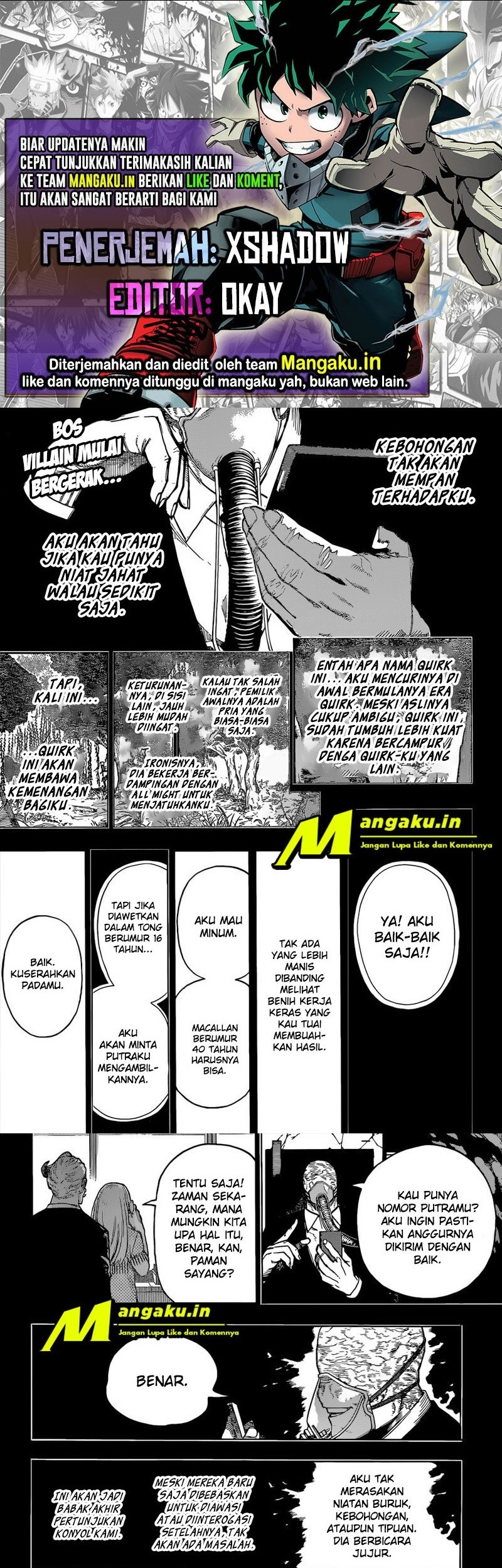 Komik Boku no Hero Academia Chapter 343 gambar nomor 1