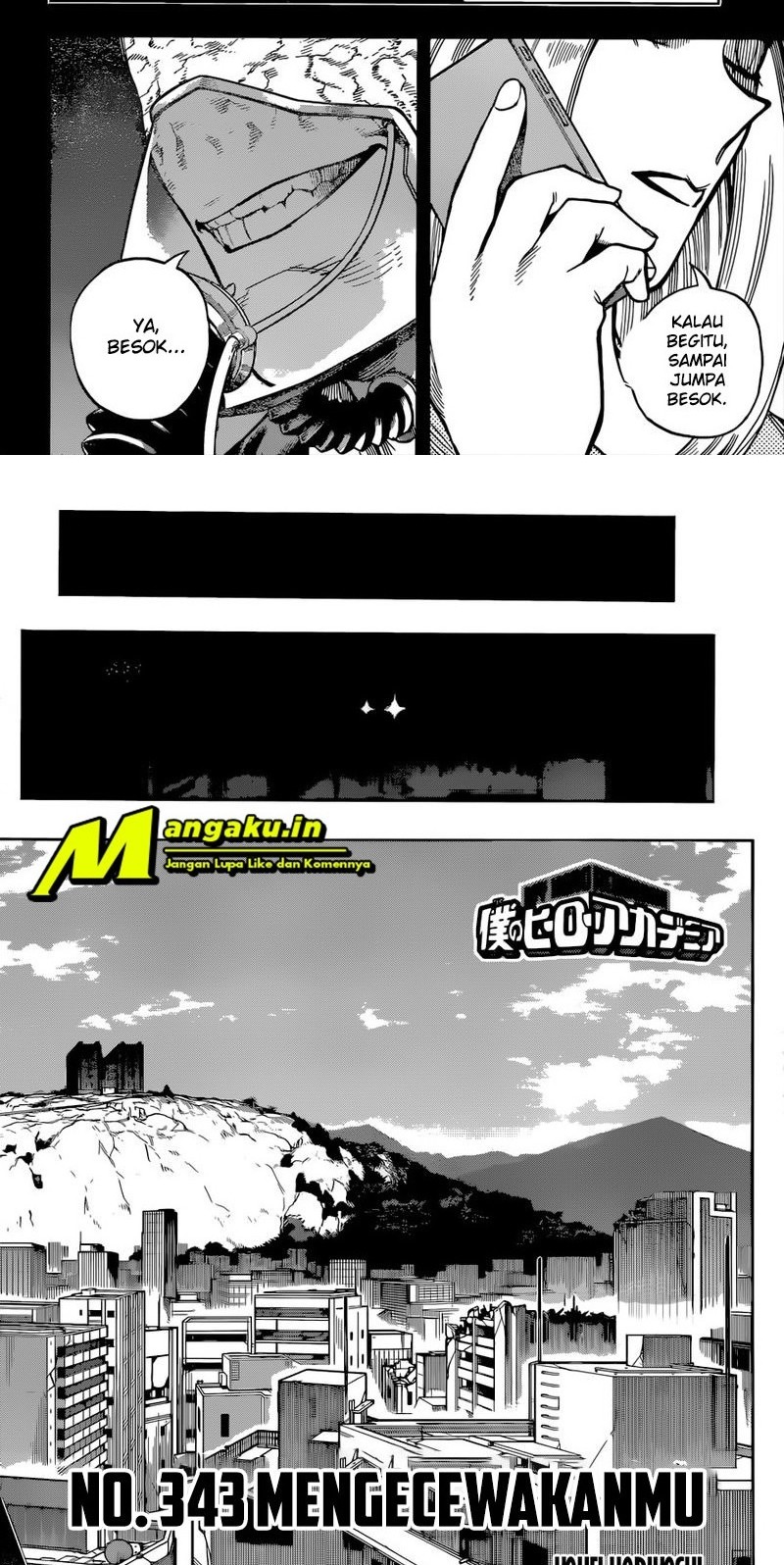 Manga Boku no Hero Academia Chapter 343 gambar nomor 2