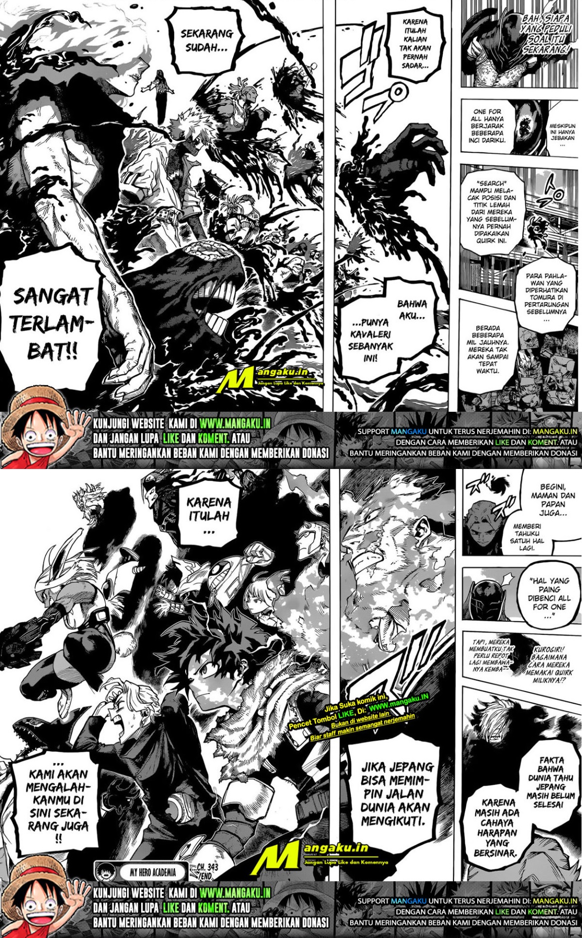 Boku no Hero Academia Chapter 343 Gambar 9