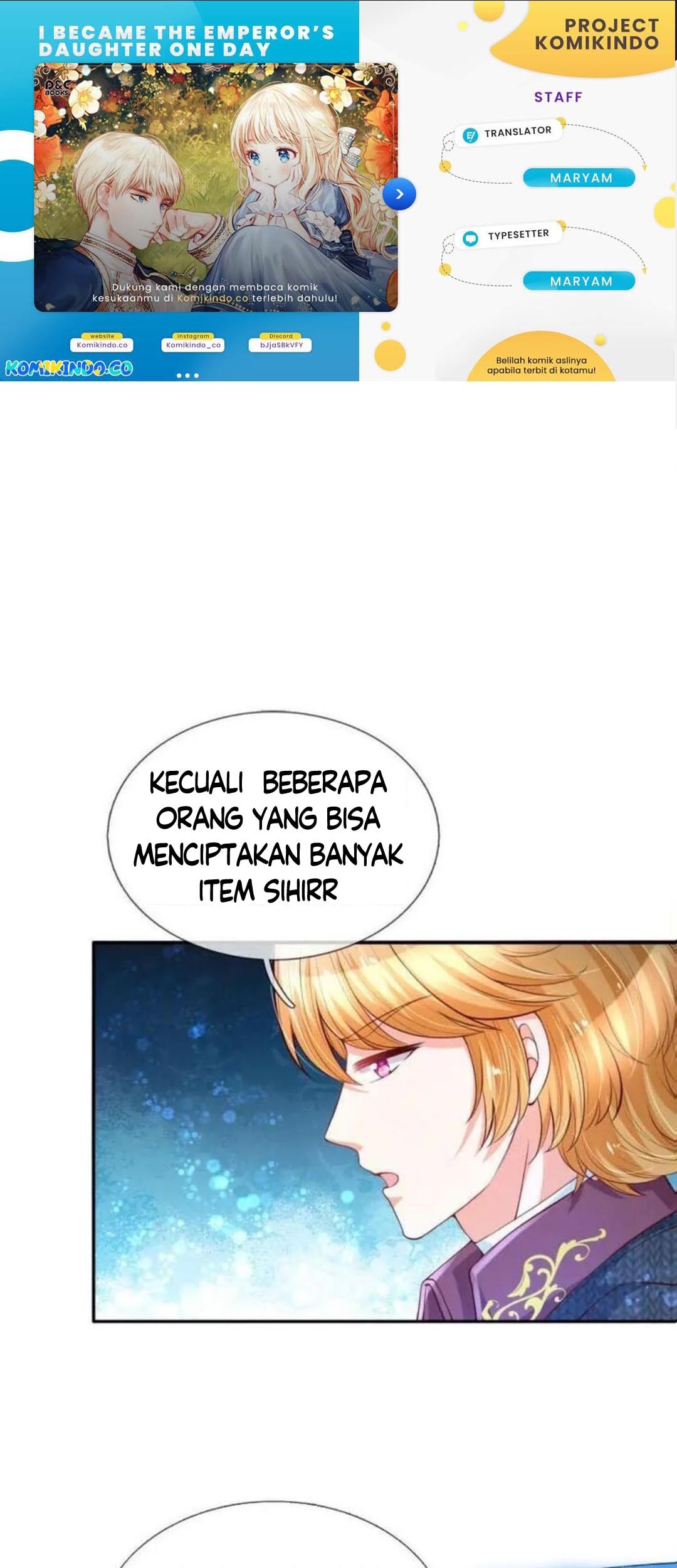 Komik I Became The Emperor’s Daughter One Day Chapter 133 gambar nomor 1