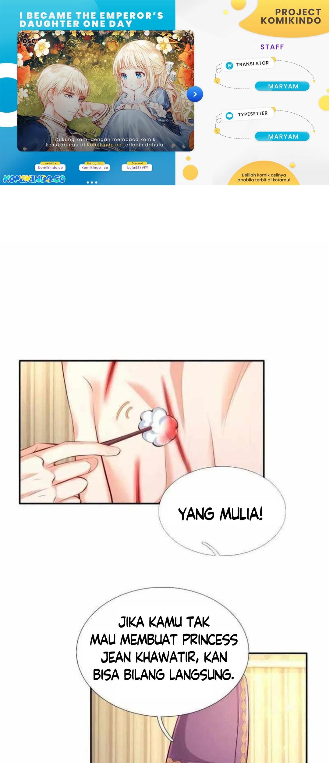 Komik I Became The Emperor’s Daughter One Day Chapter 132 gambar nomor 1