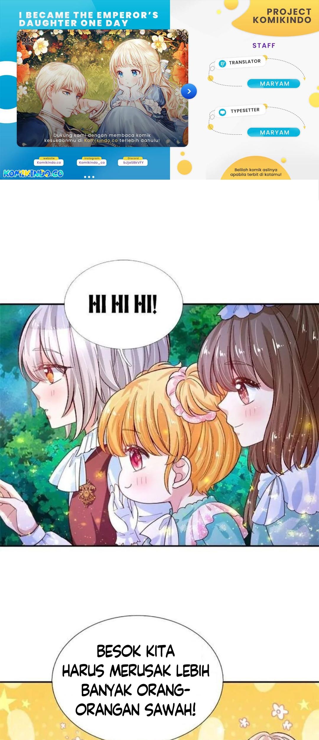 Komik I Became The Emperor’s Daughter One Day Chapter 135 gambar nomor 1