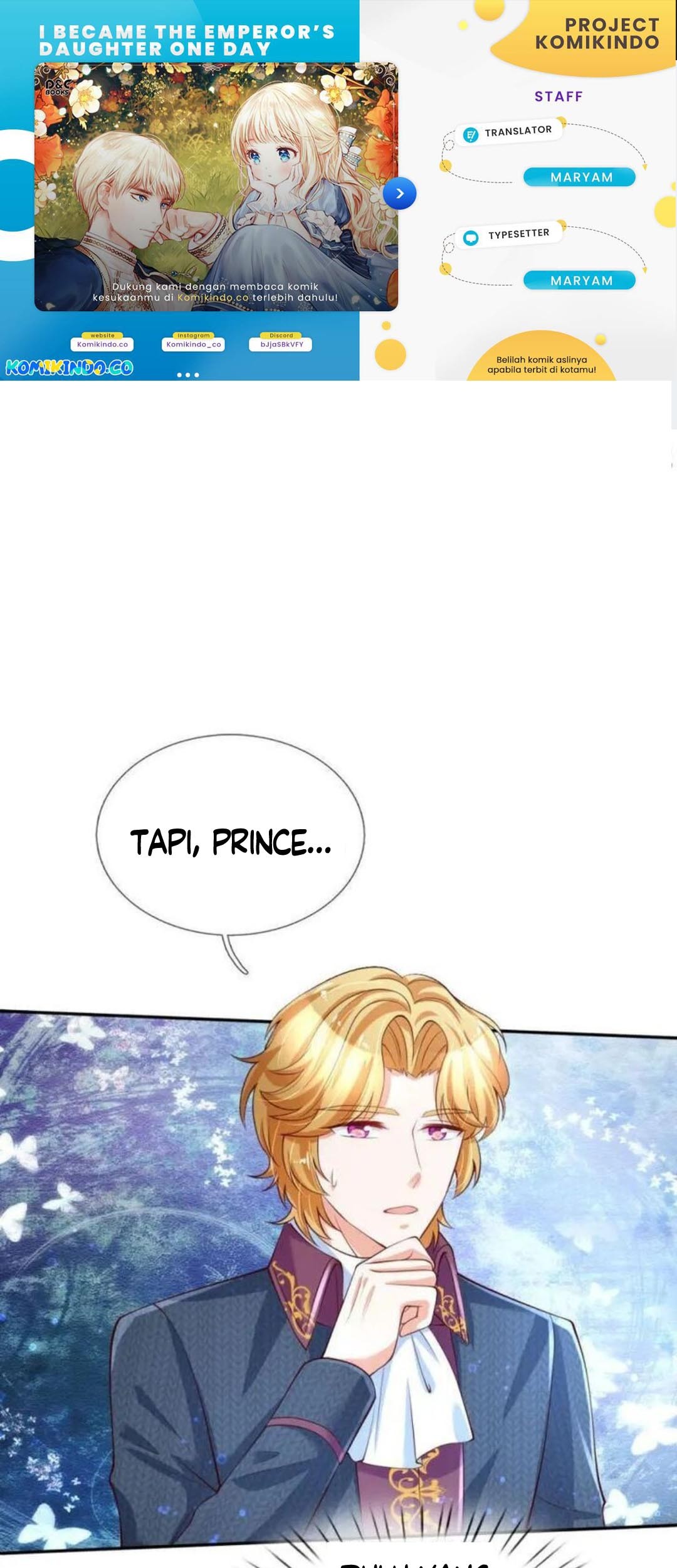 Komik I Became The Emperor’s Daughter One Day Chapter 134 gambar nomor 1