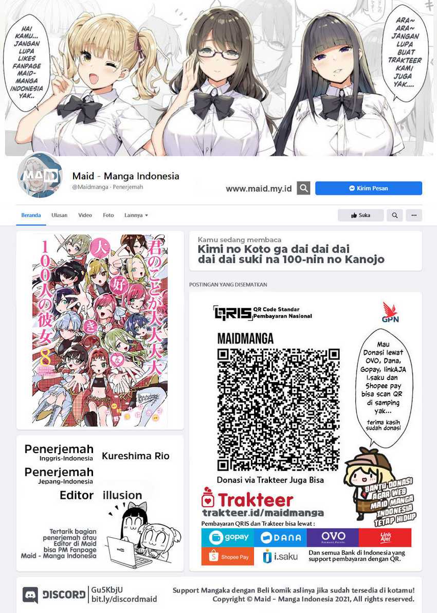 Manga Kimi no Koto ga Dai Dai Dai Dai Daisuki na 100-ri no Kanojo Chapter 81 gambar nomor 2