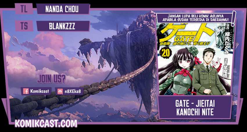 Komik Gate – Jietai Kare no Chi nite Kaku Tatakeri Chapter 107 gambar nomor 1