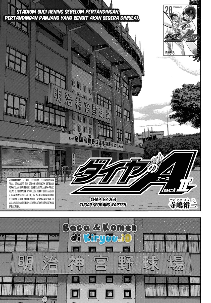 Manga Diamond no Ace Act 2 Chapter 263 gambar nomor 2