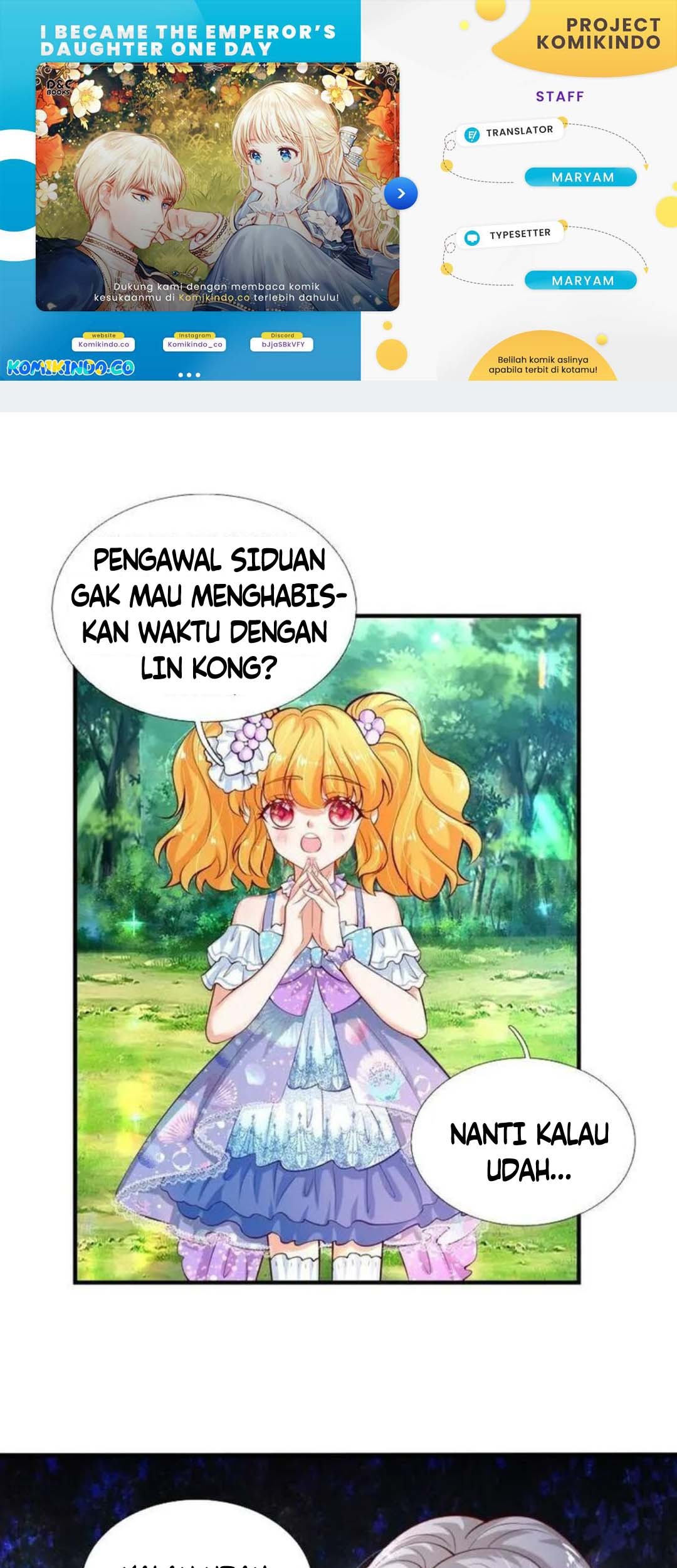 Komik I Became The Emperor’s Daughter One Day Chapter 176 gambar nomor 1