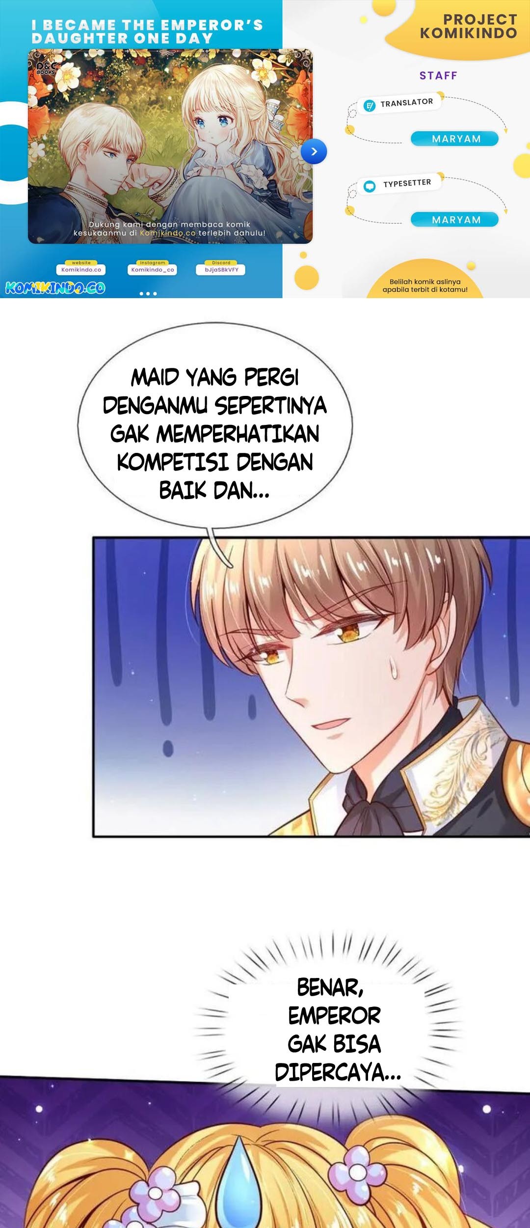 Komik I Became The Emperor’s Daughter One Day Chapter 178 gambar nomor 1