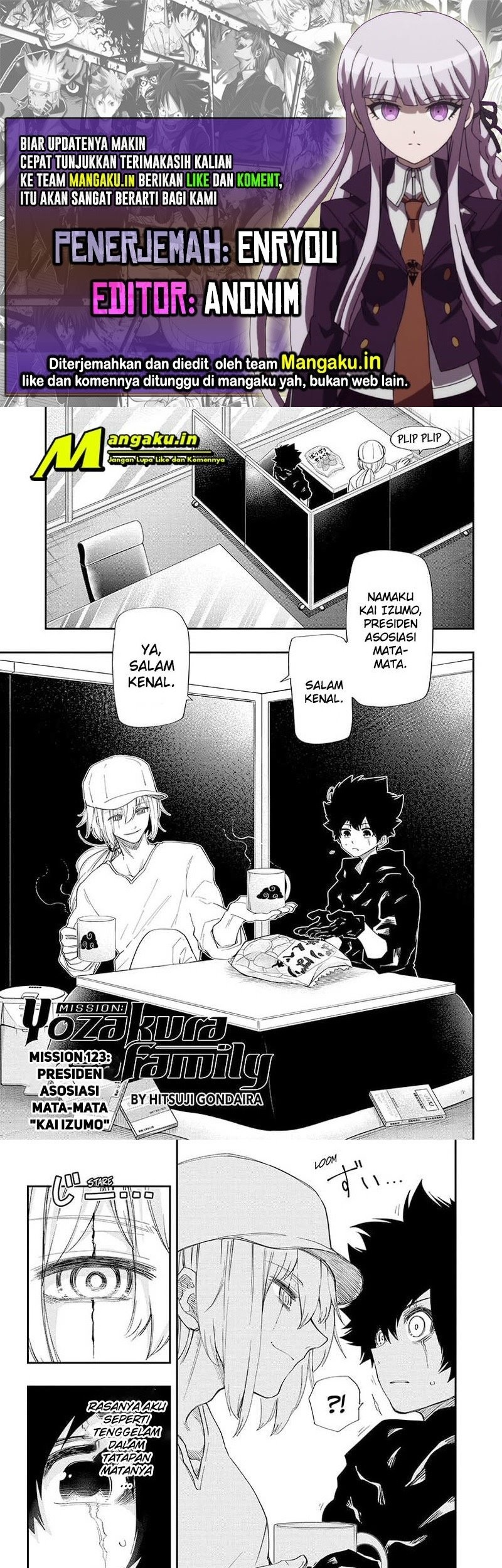 Komik Mission: Yozakura Family Chapter 123 gambar nomor 1