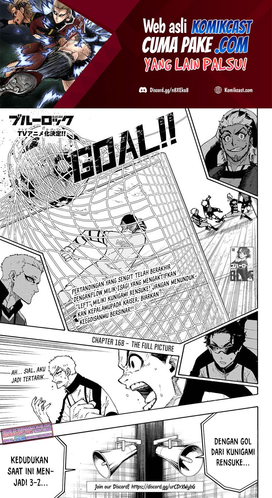 Manga Blue Lock Chapter 168 gambar nomor 2