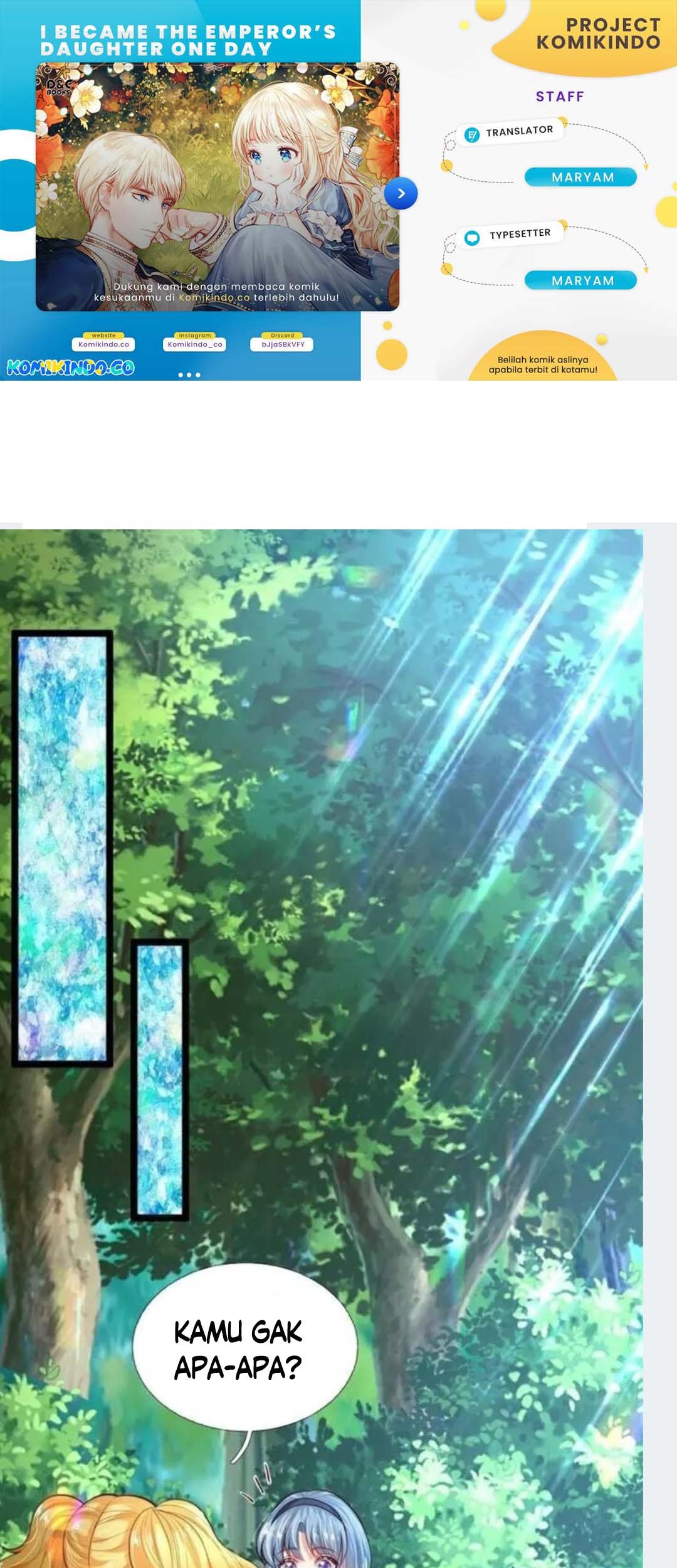 Komik I Became The Emperor’s Daughter One Day Chapter 184 gambar nomor 1