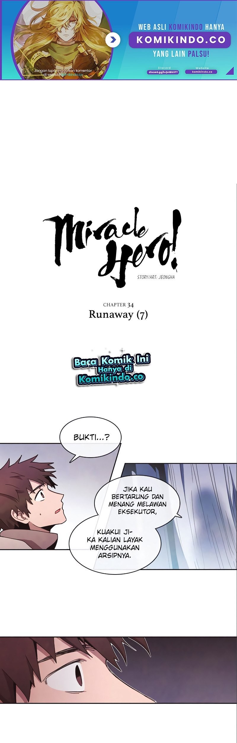 Manhwa Miracle Hero! Chapter 34 gambar nomor 2