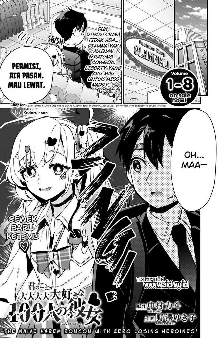 Kimi no Koto ga Dai Dai Dai Dai Daisuki na 100-ri no Kanojo Chapter 87 Gambar 3