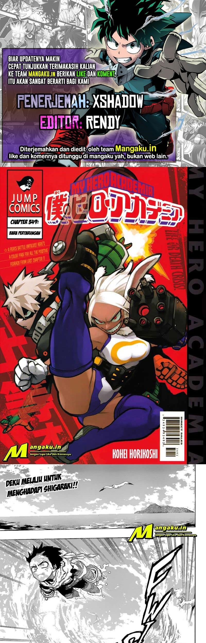 Komik Boku no Hero Academia Chapter 349 gambar nomor 1