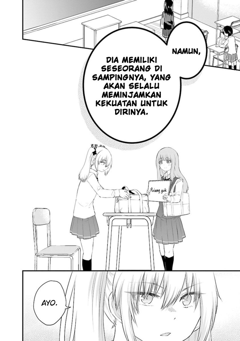 Koe ga dasenai Shoujo wa “Kanojo ga Yasashisugiru” to Omotte iru Chapter 42 Gambar 5