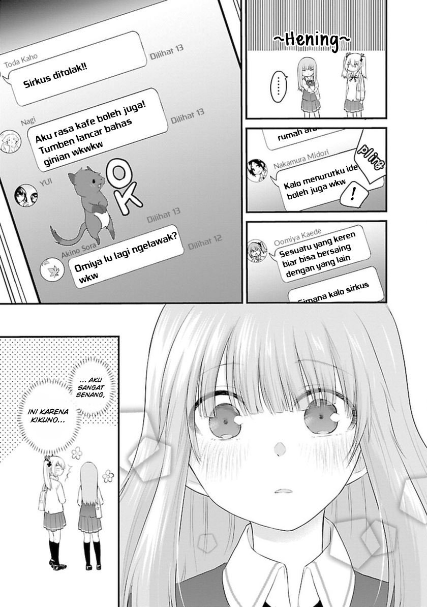 Koe ga dasenai Shoujo wa “Kanojo ga Yasashisugiru” to Omotte iru Chapter 42 Gambar 8