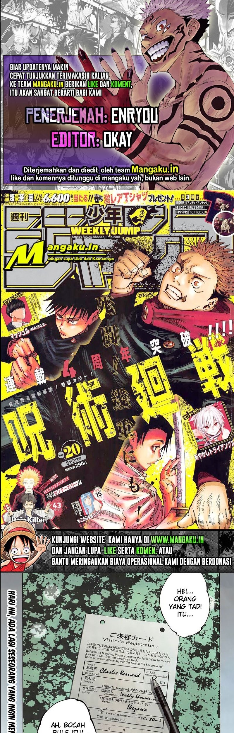 Komik Jujutsu Kaisen Chapter 181 gambar nomor 1