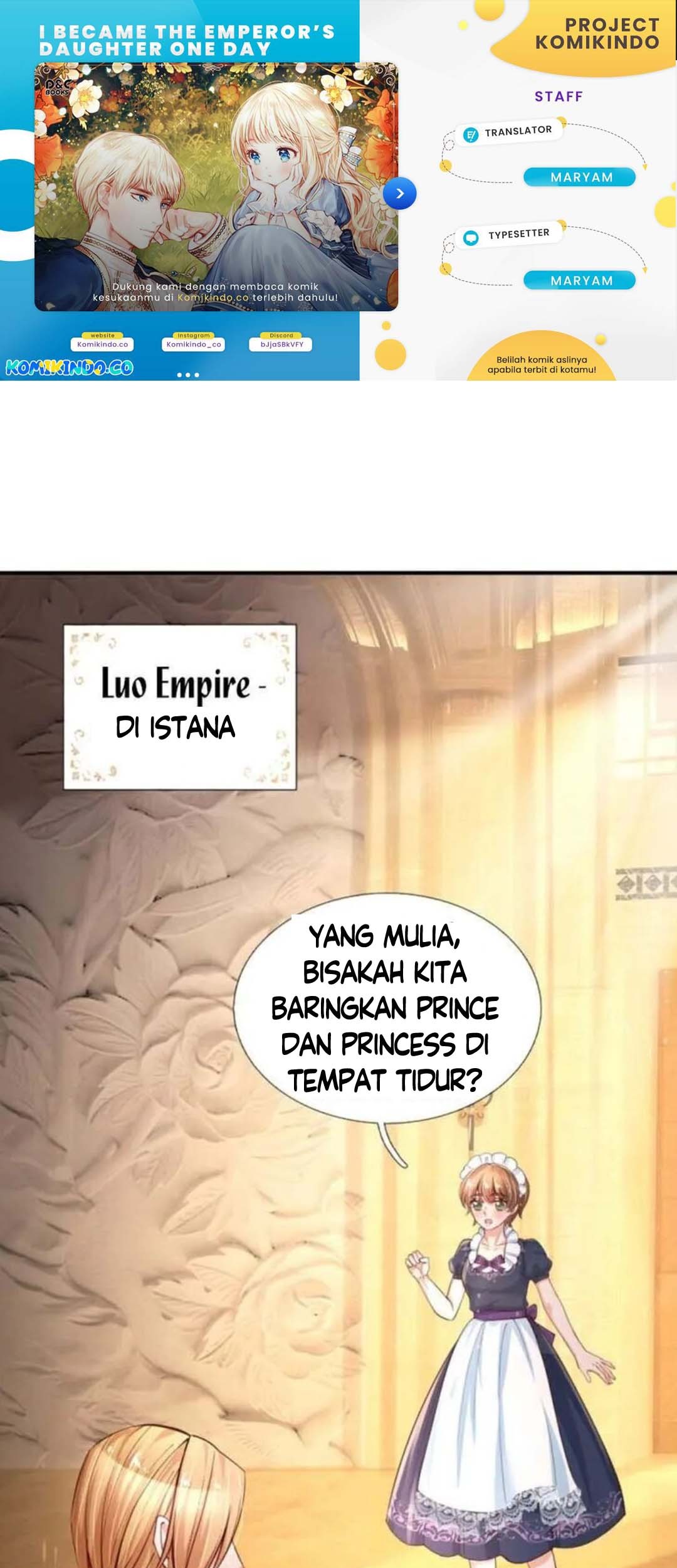 Komik I Became The Emperor’s Daughter One Day Chapter 164 gambar nomor 1