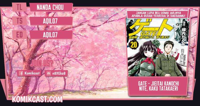 Komik Gate – Jietai Kare no Chi nite Kaku Tatakeri Chapter 108 gambar nomor 1