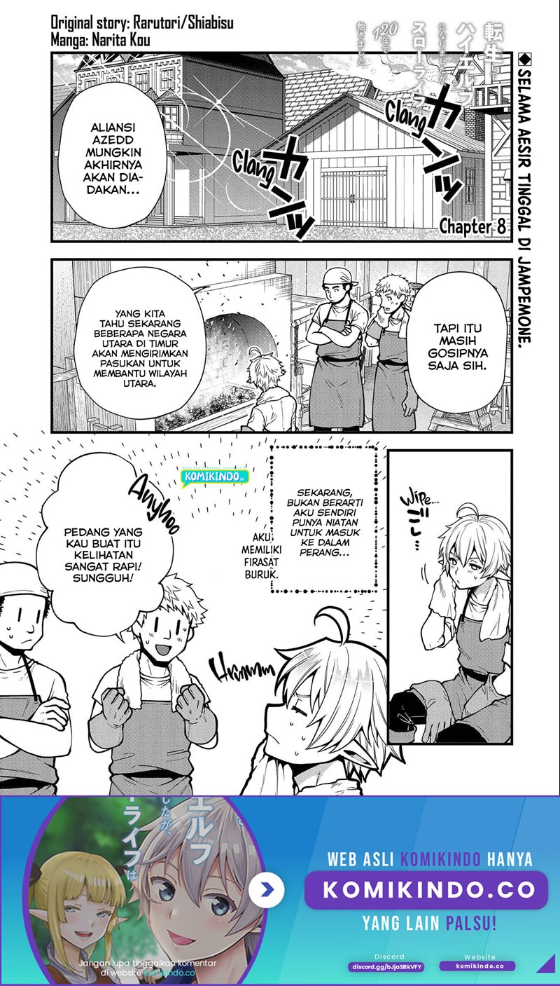 Manga Tensei Shite High Elf ni Narimashitaga, Slow Life wa 120-nen de Akimashita Chapter 08 gambar nomor 2