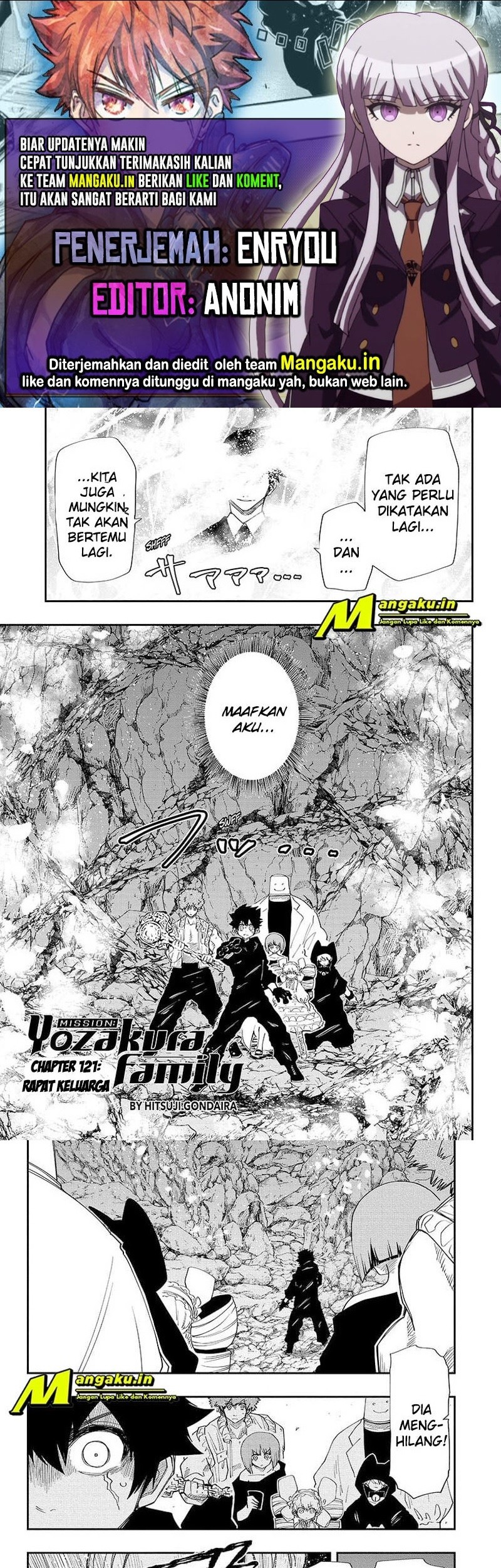 Komik Mission: Yozakura Family Chapter 121 gambar nomor 1