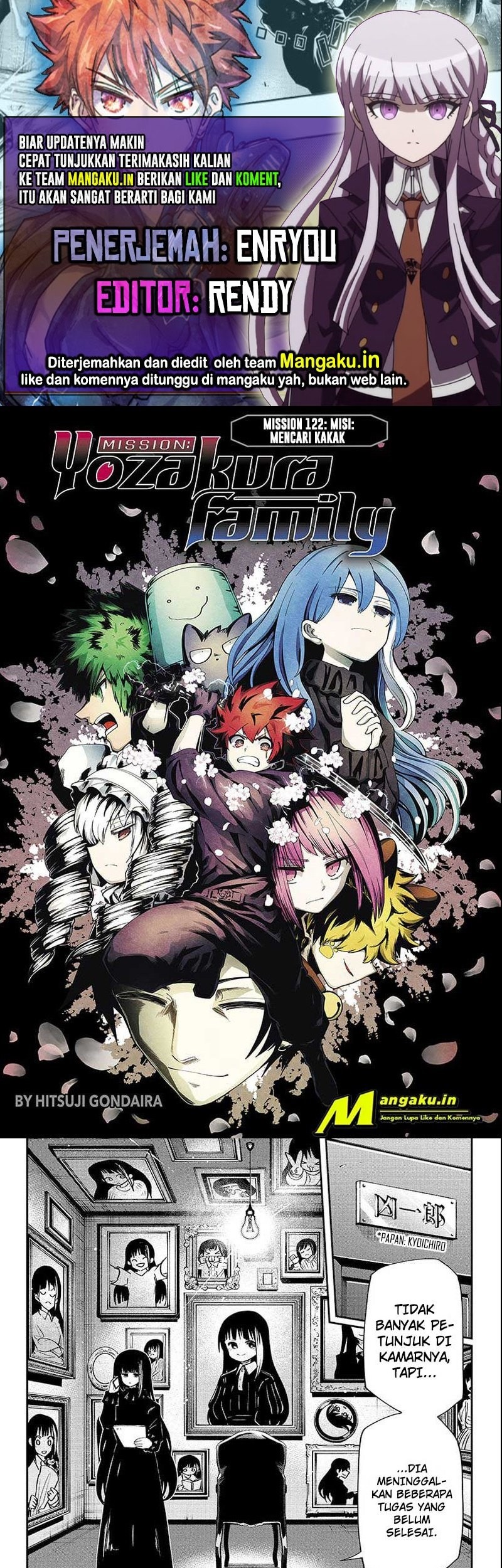 Komik Mission: Yozakura Family Chapter 122 gambar nomor 1