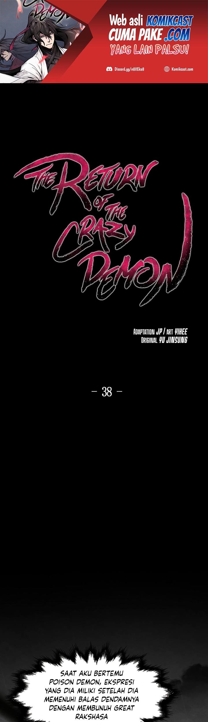 Manhwa Return of the Mad Demon Chapter 38 gambar nomor 2