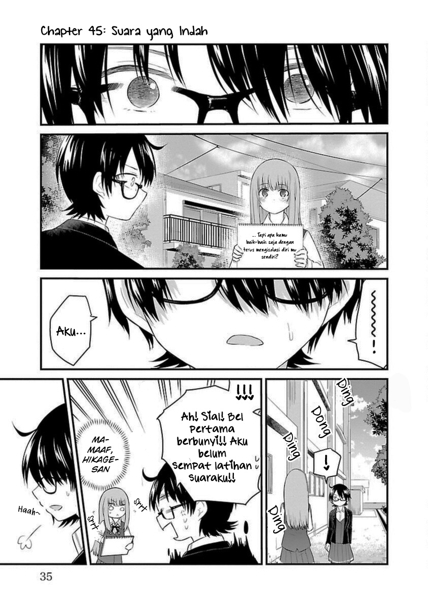Manga Koe ga dasenai Shoujo wa “Kanojo ga Yasashisugiru” to Omotte iru Chapter 45 gambar nomor 2