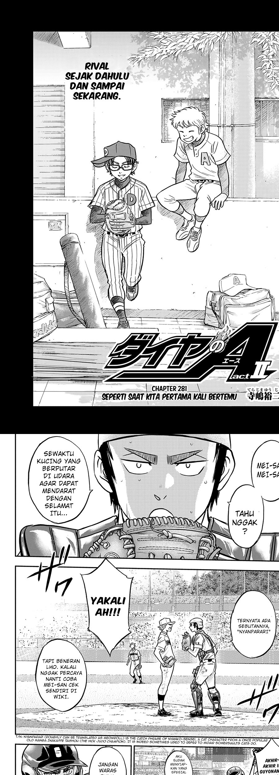 Manga Diamond no Ace Act 2 Chapter 281 gambar nomor 2