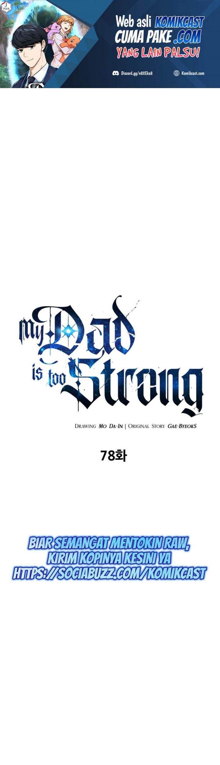 Manhwa My Dad Is Too Strong Chapter 78 gambar nomor 2