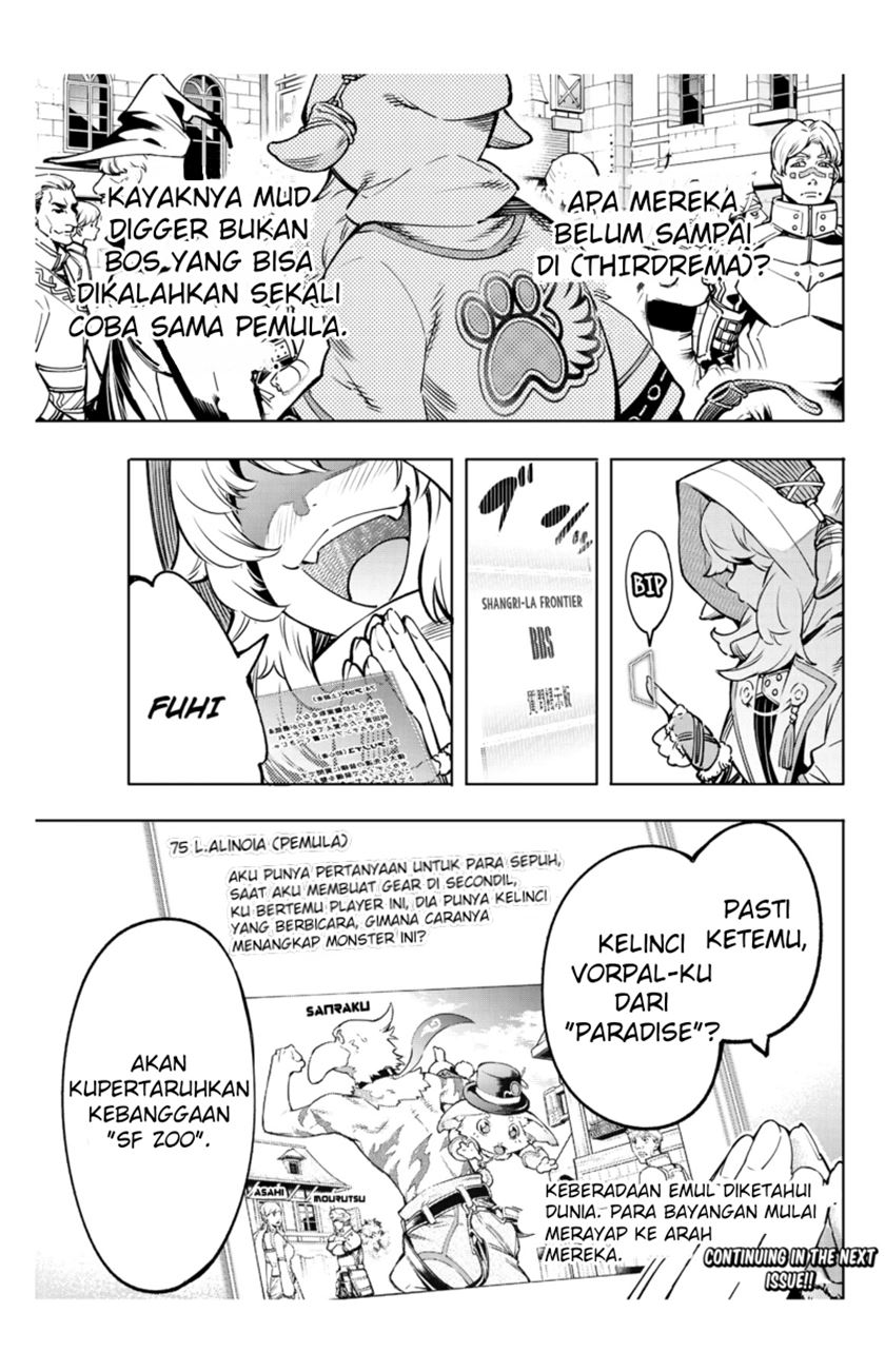 Shangri-La Frontier ~ Kusoge Hunter, Kamige ni Idoman to su~ Chapter 08 Gambar 18