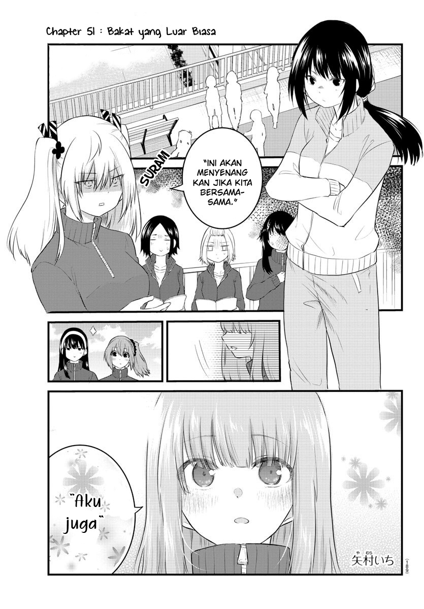 Koe ga dasenai Shoujo wa “Kanojo ga Yasashisugiru” to Omotte iru Chapter 51 Gambar 3