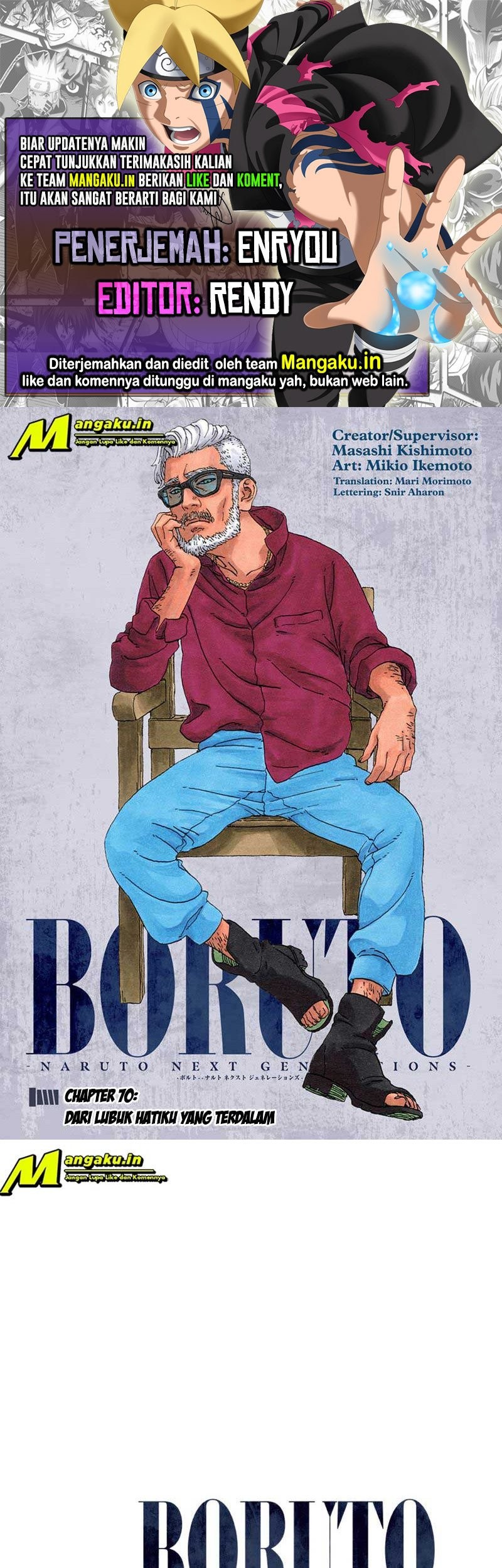 Komik Boruto Chapter 70.1 gambar nomor 1