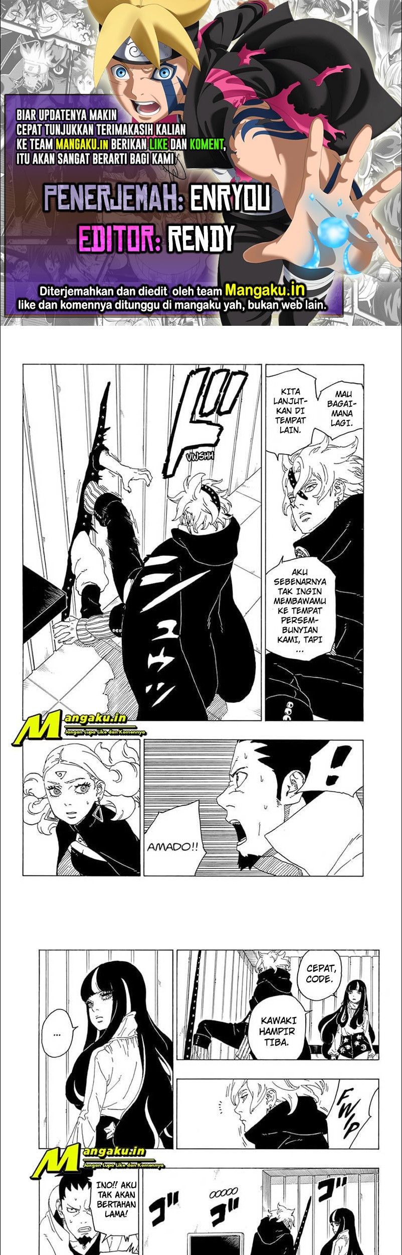Komik Boruto Chapter 70.2 gambar nomor 1