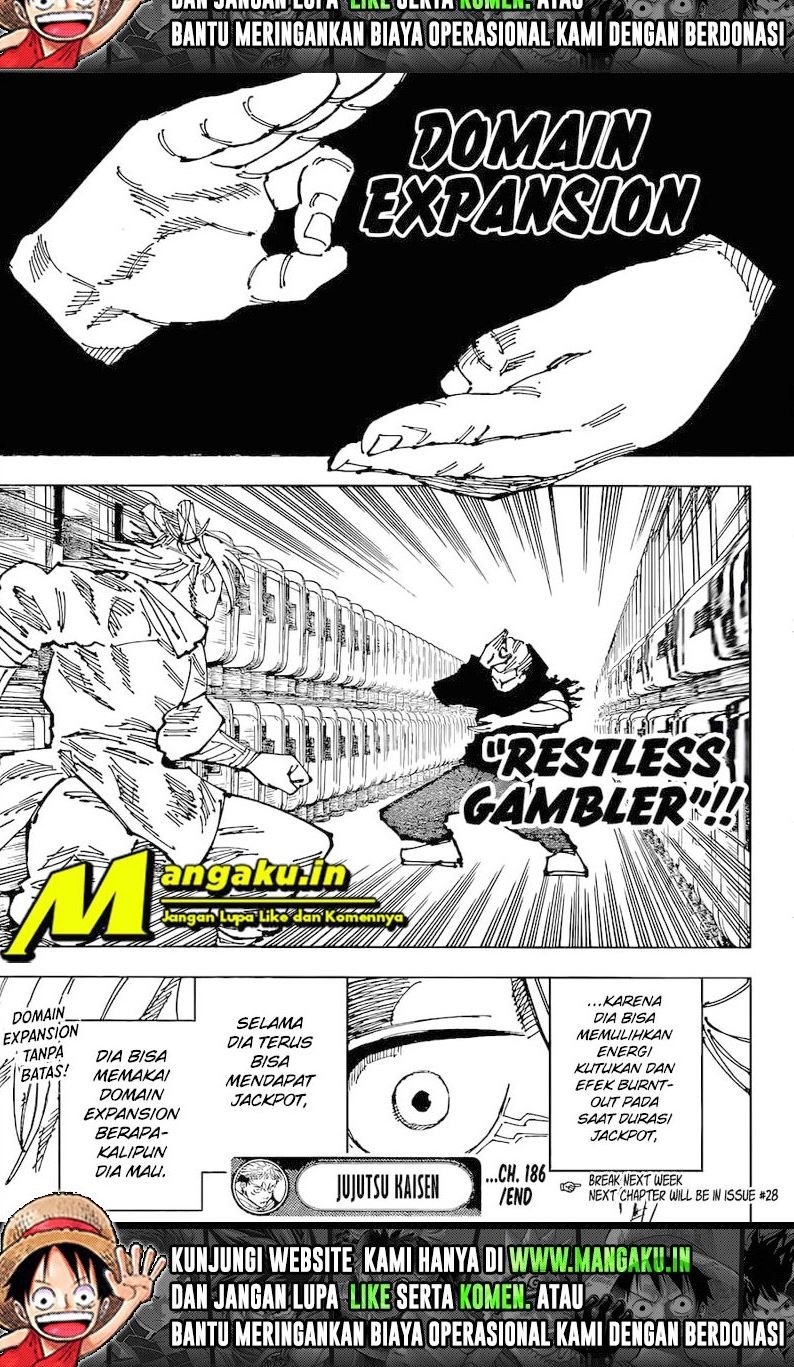 Jujutsu Kaisen Chapter 186 Gambar 16