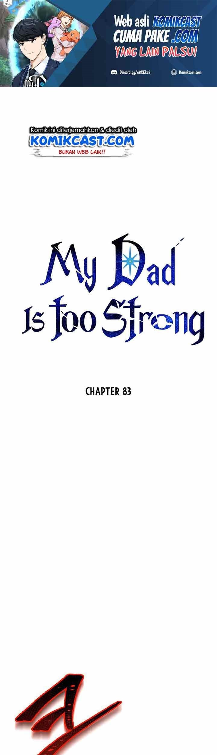 Manhwa My Dad Is Too Strong Chapter 83 gambar nomor 2