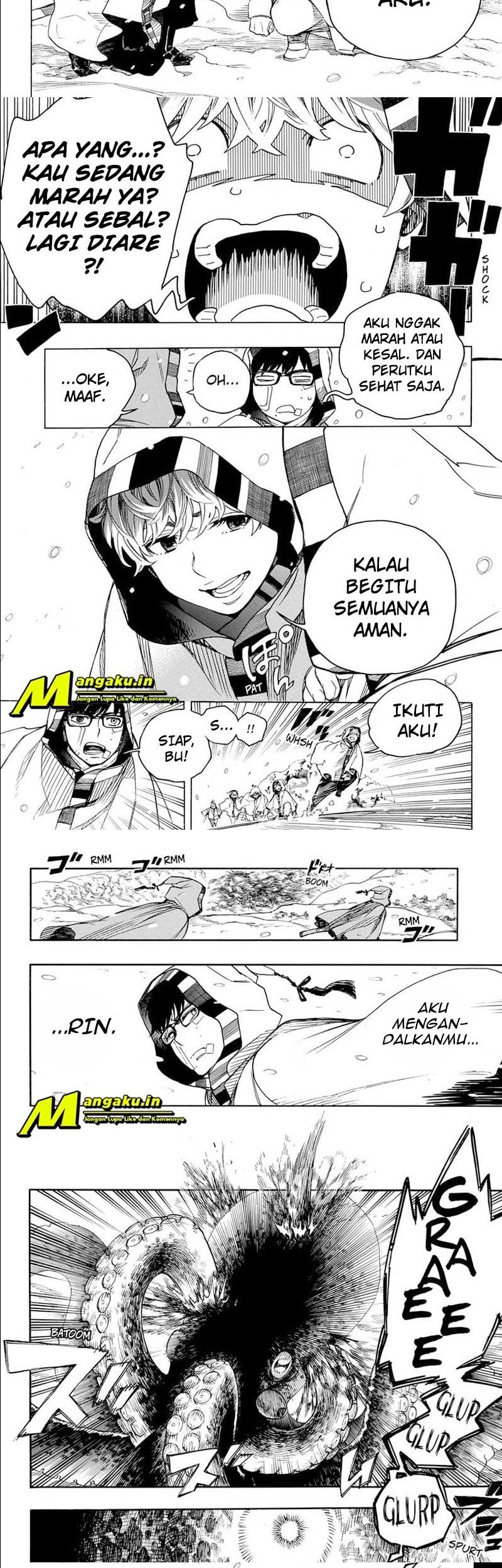 Ao no Exorcist Chapter 133.2 Gambar 4