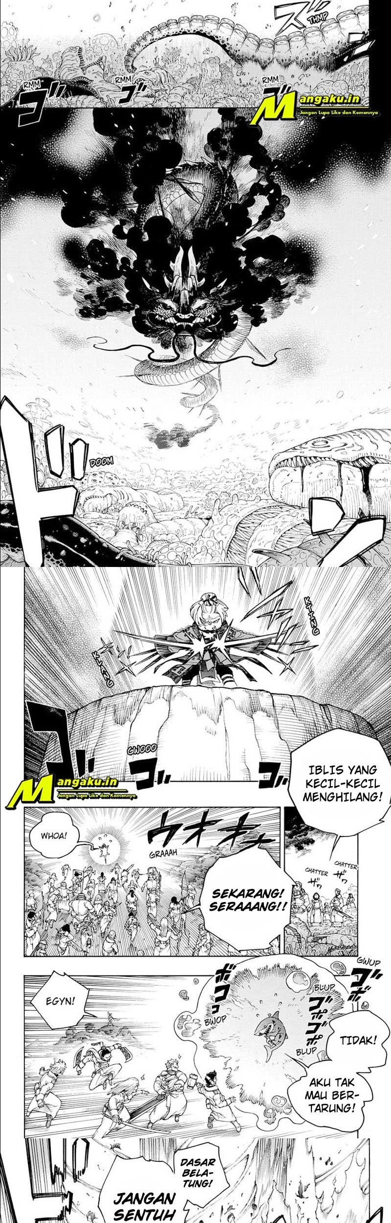 Ao no Exorcist Chapter 133.2 Gambar 5