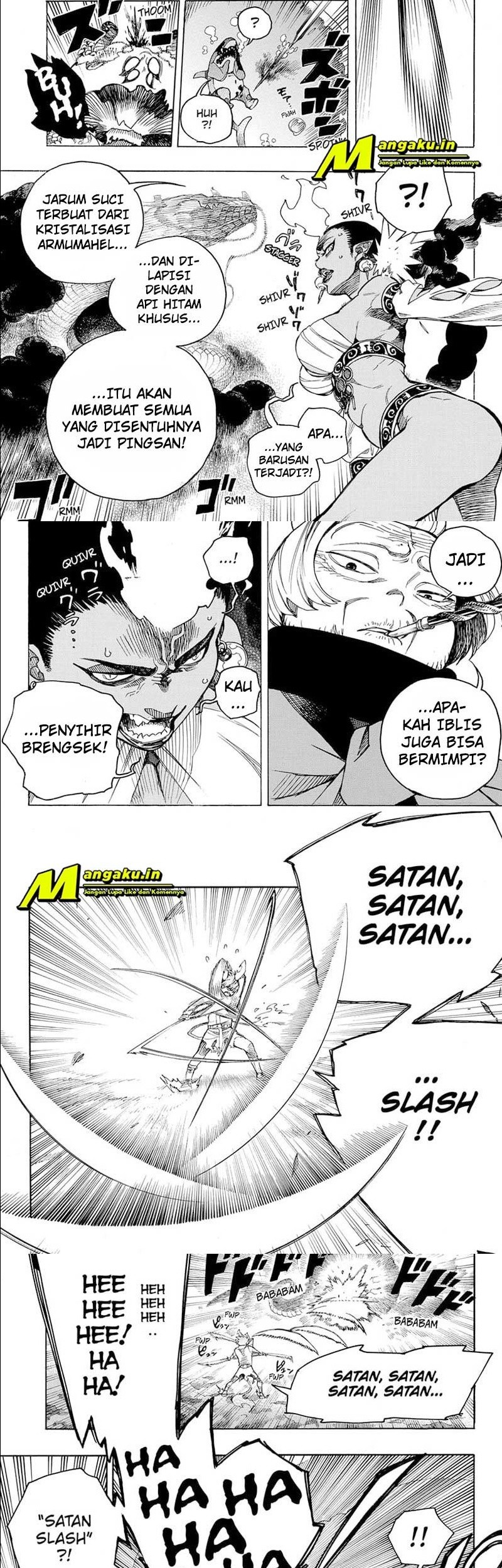 Ao no Exorcist Chapter 133.2 Gambar 7