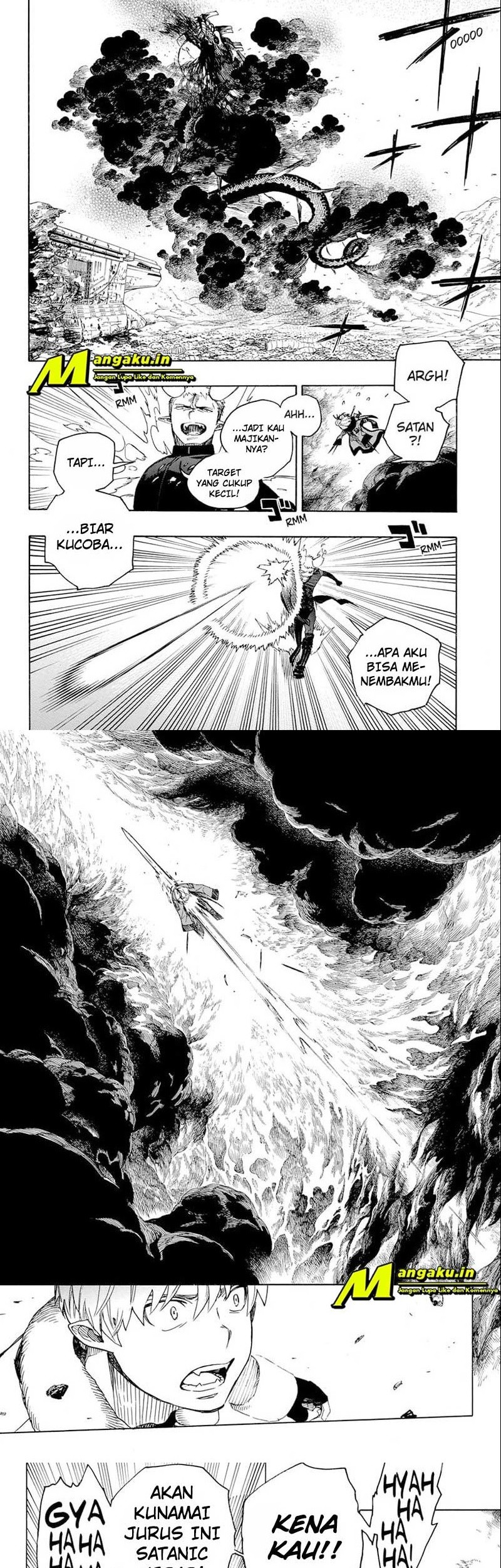 Ao no Exorcist Chapter 133.2 Gambar 11