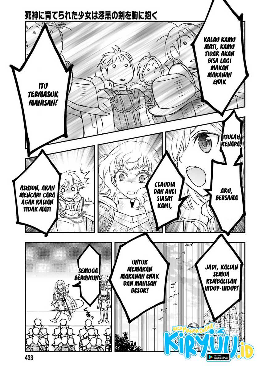 Shinigami ni Sodaterareta Shoujo wa Shikkoku no Tsurugi wo Mune ni Idaku Chapter 20 Gambar 22