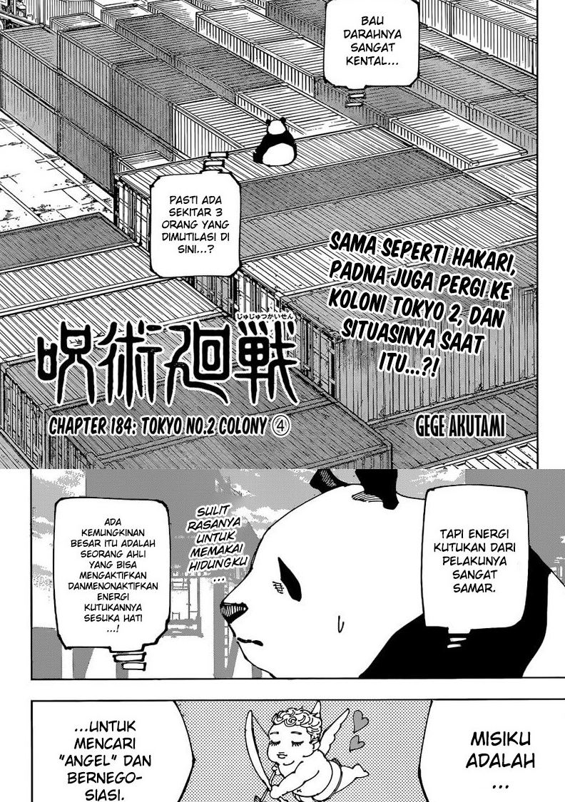 Manga Jujutsu Kaisen Chapter 184 gambar nomor 2